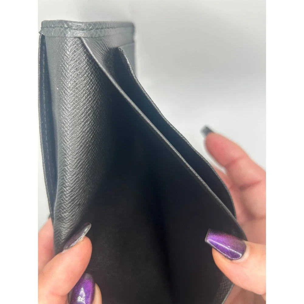 Louis Vuitton Taiga Leather Long Bifold  Wallet Black M60093#89‎ - Picture 6 of 10